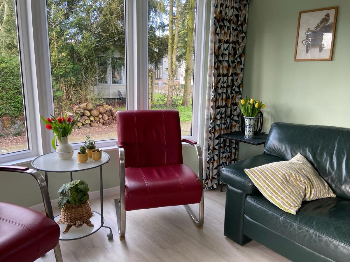 Ruim En Modern Chalet In De Veluwse Bossen Putten Bagian luar foto